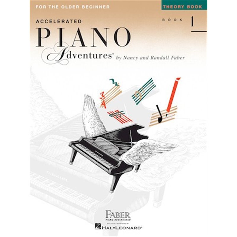 Libro. ACCELERATED PIANO ADVENTURES FOR THE OLDER BEGINNER Theory Book 1