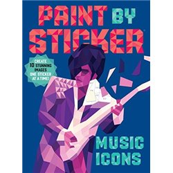 Libro. PAINT BY STICKERS: Music Icons